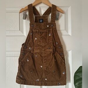 Like New- Baby Gap Corduroy Overall Dress, Size 4